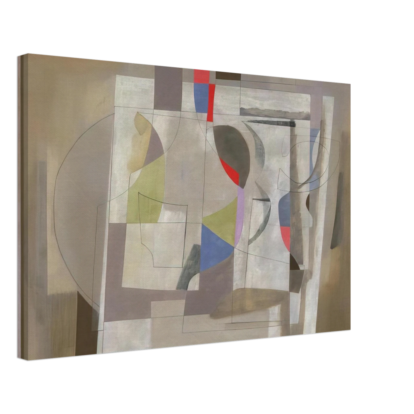 Ben Nicholson - Feb 2-54 - 1954 Canvas - 70x100 cm / 28x40 inches-canvas