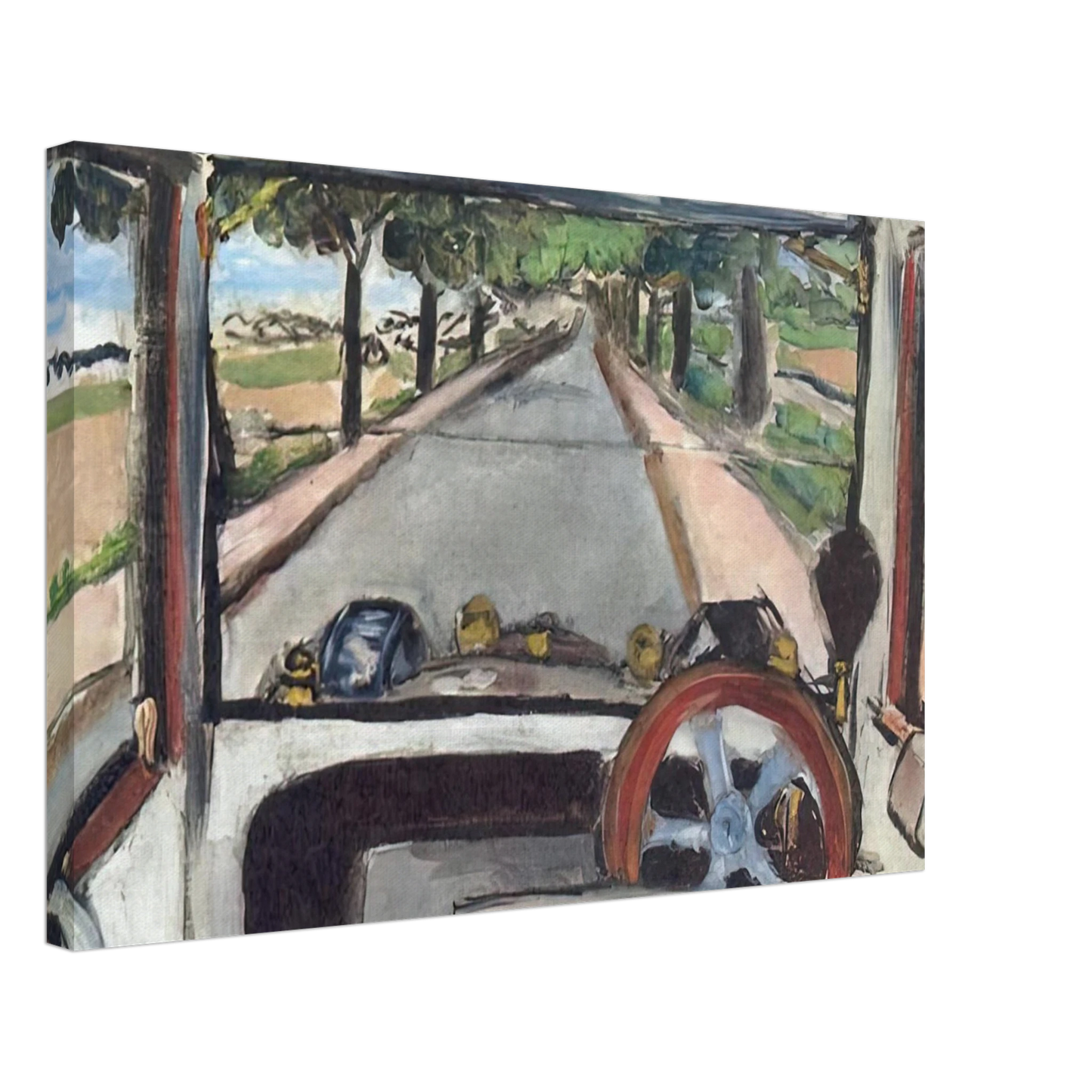 Henri Matisse - THE WINDSHIELD 1917 0 Canvas - 70x100 cm / 28x40 inches-canvas