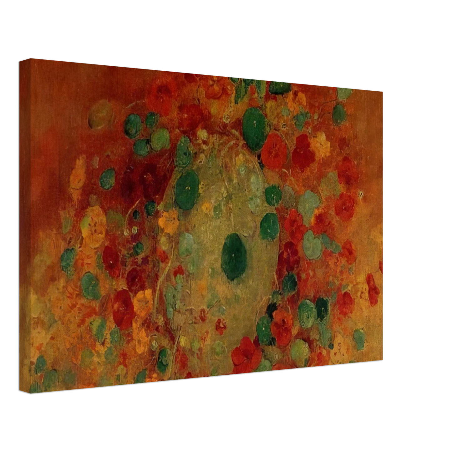 Odilon Redon - NASTURTIUMS Canvas - 40x60 cm / 16x24 inches-canvas