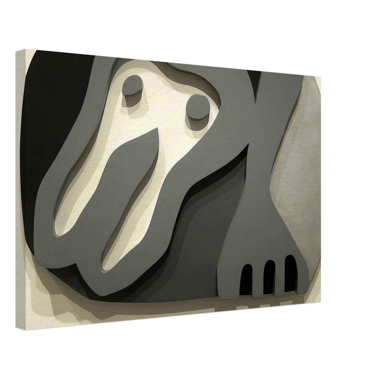 Jean Arp - Shirt Front and Fork Canvas - 70x100 cm / 28x40 inches-canvas