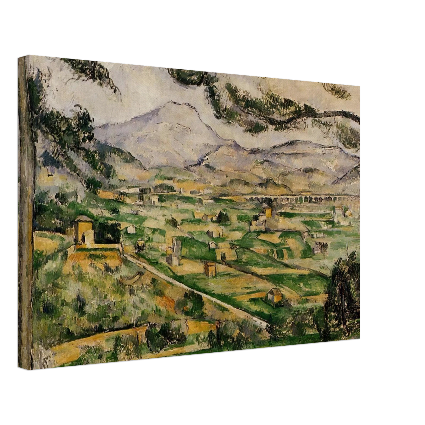 Paul Cezanne - Mont Sainte-Victoire with Large Pine Canvas - 70x100 cm / 28x40 inches-canvas