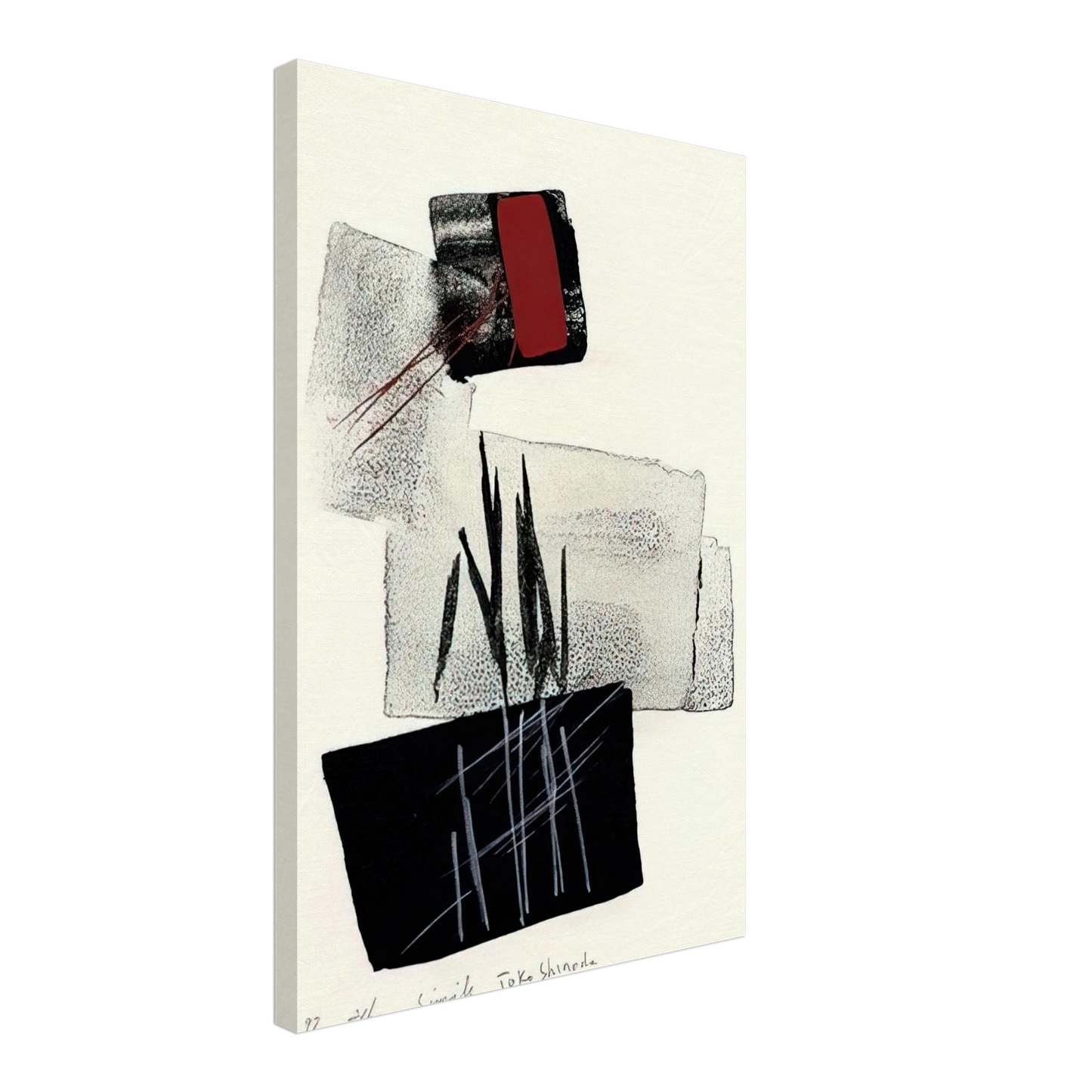 Toko Shinoda - Simile - 1997 Canvas - 70x100 cm / 28x40 inches-canvas