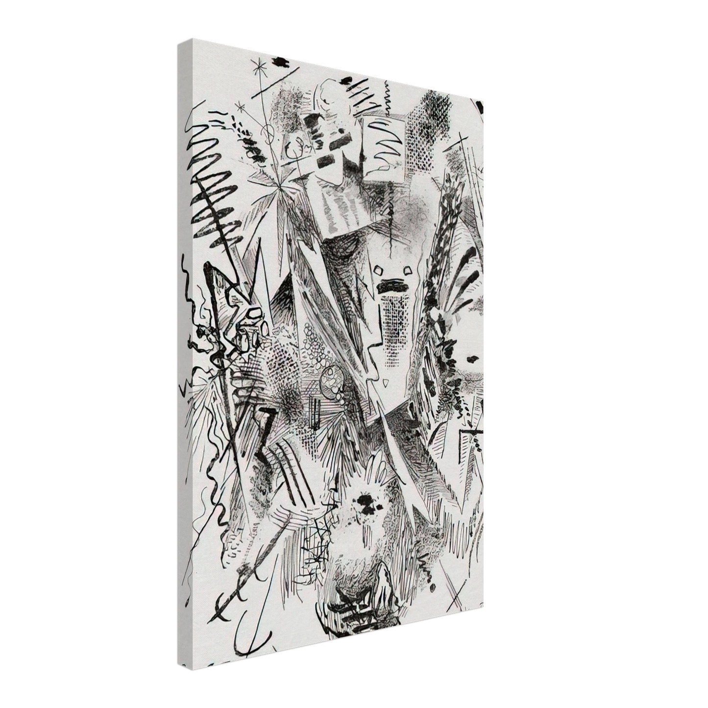 Rudolf Bauer - BANTAMA 1921 Canvas - 70x100 cm / 28x40 inches-canvas