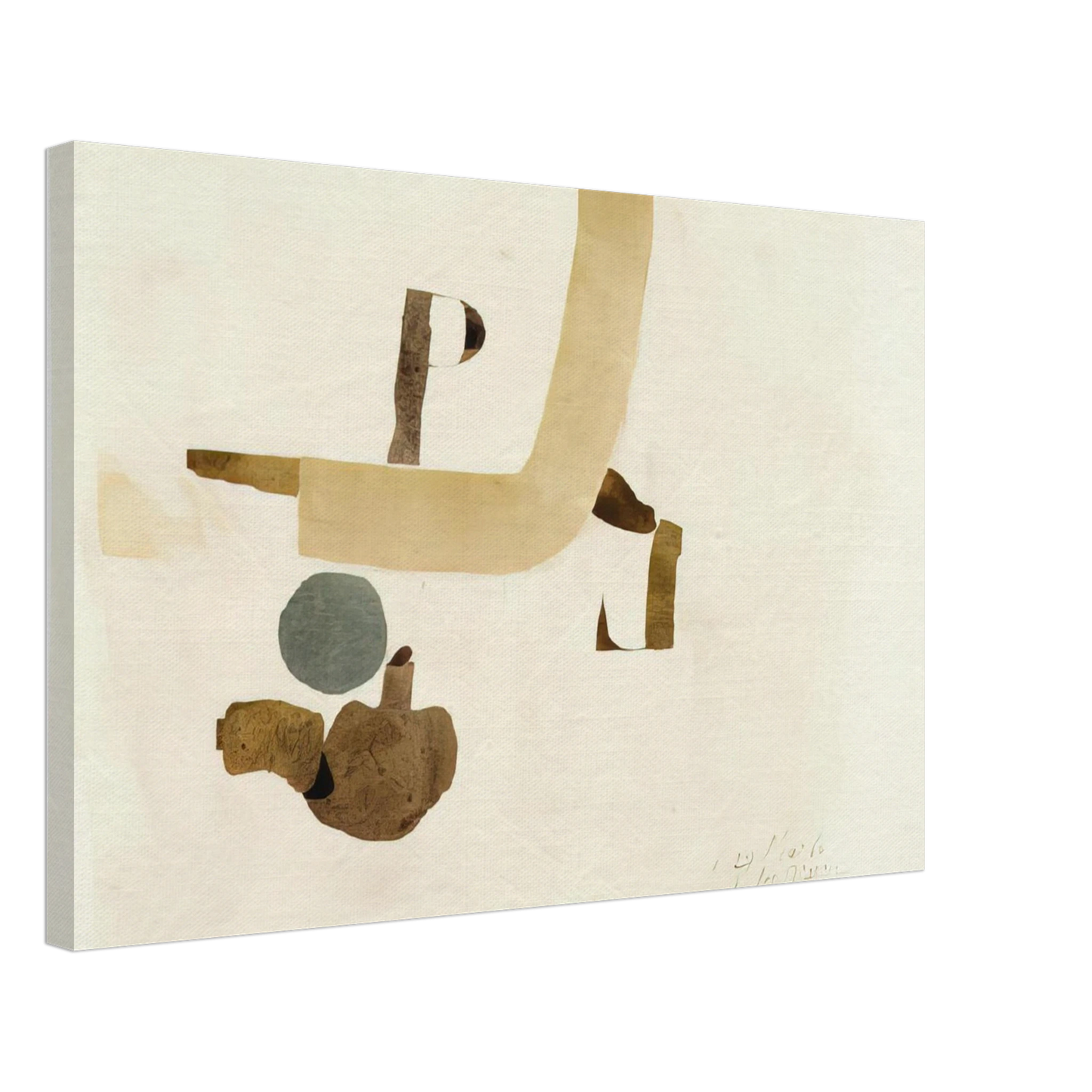 Julius Bissier - 29.5.64 - 1964 Canvas - 40x60 cm / 16x24 inches-canvas