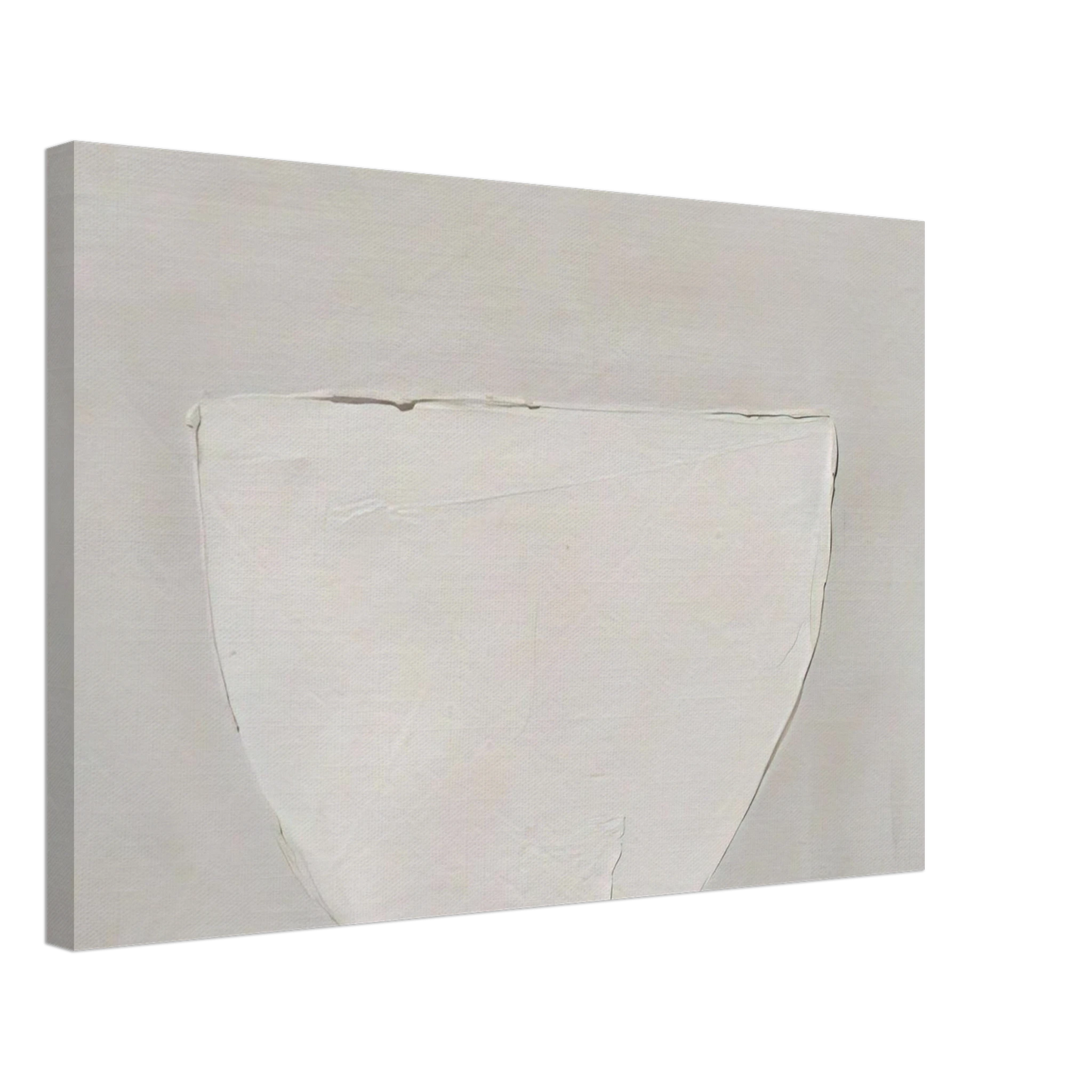 William Scott - Bowl White on Grey - 1962 Canvas - 40x60 cm / 16x24 inches-canvas