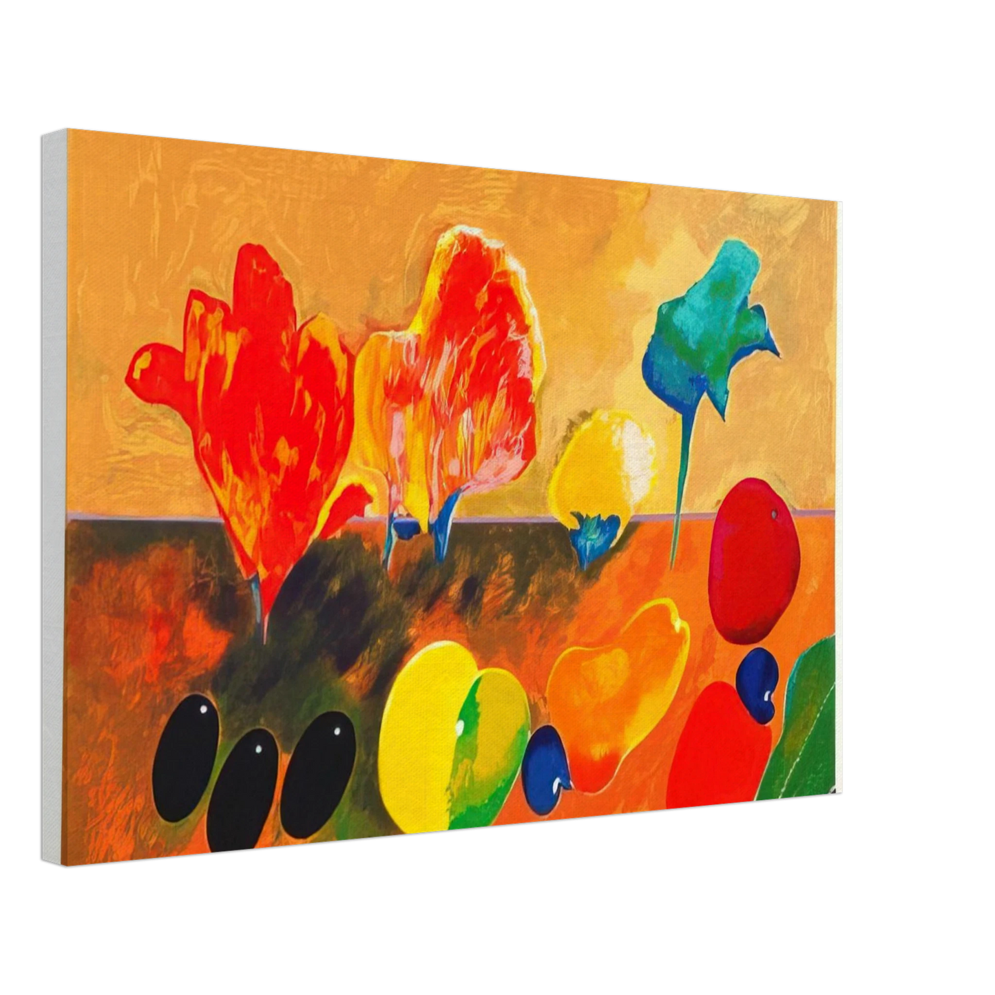 Aldemir Martins - Flores e Frutas - 2003 Canvas - 70x100 cm / 28x40 inches-canvas