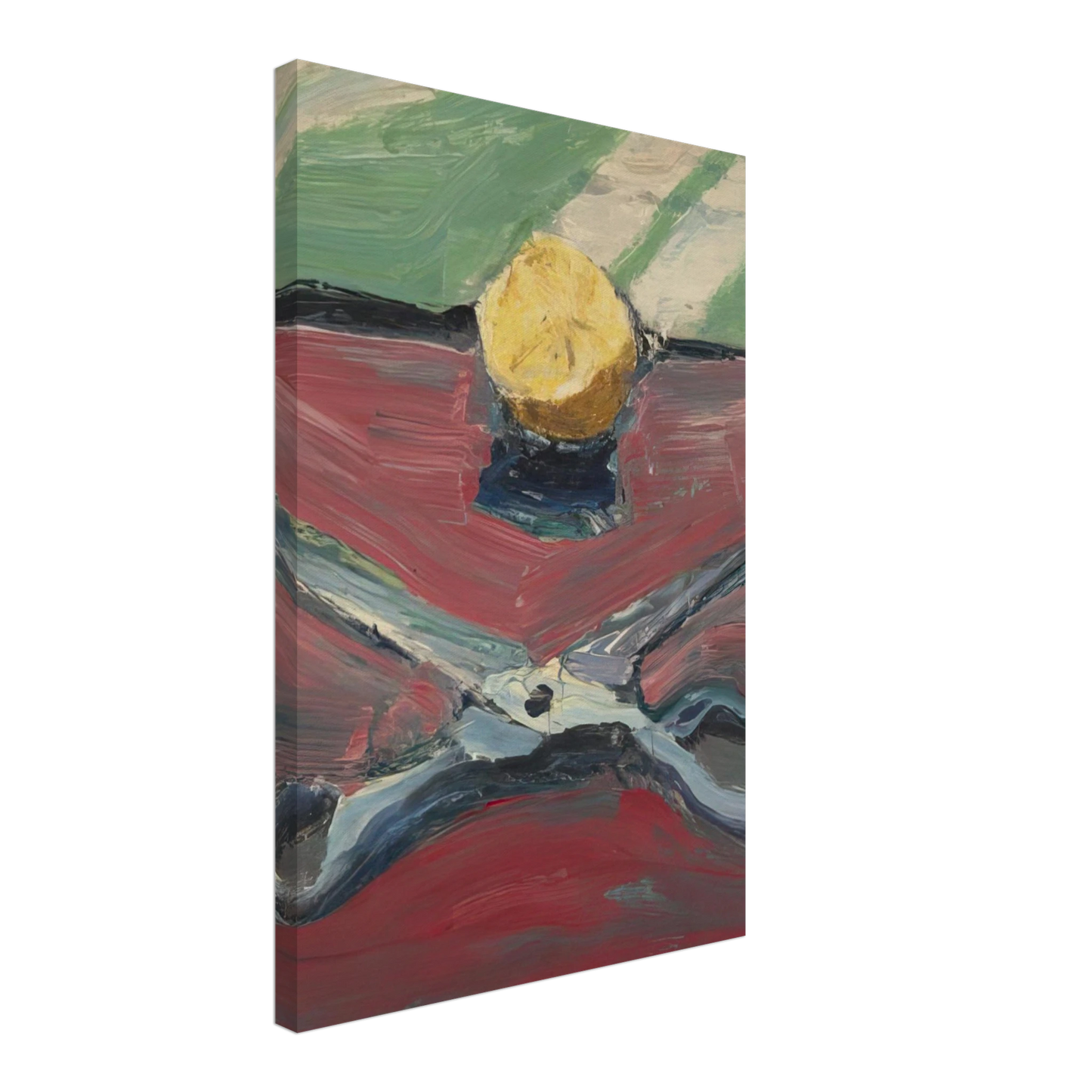 Richard Diebenkorn - Scissors and Lemon, II Canvas - 70x100 cm / 28x40 inches-canvas