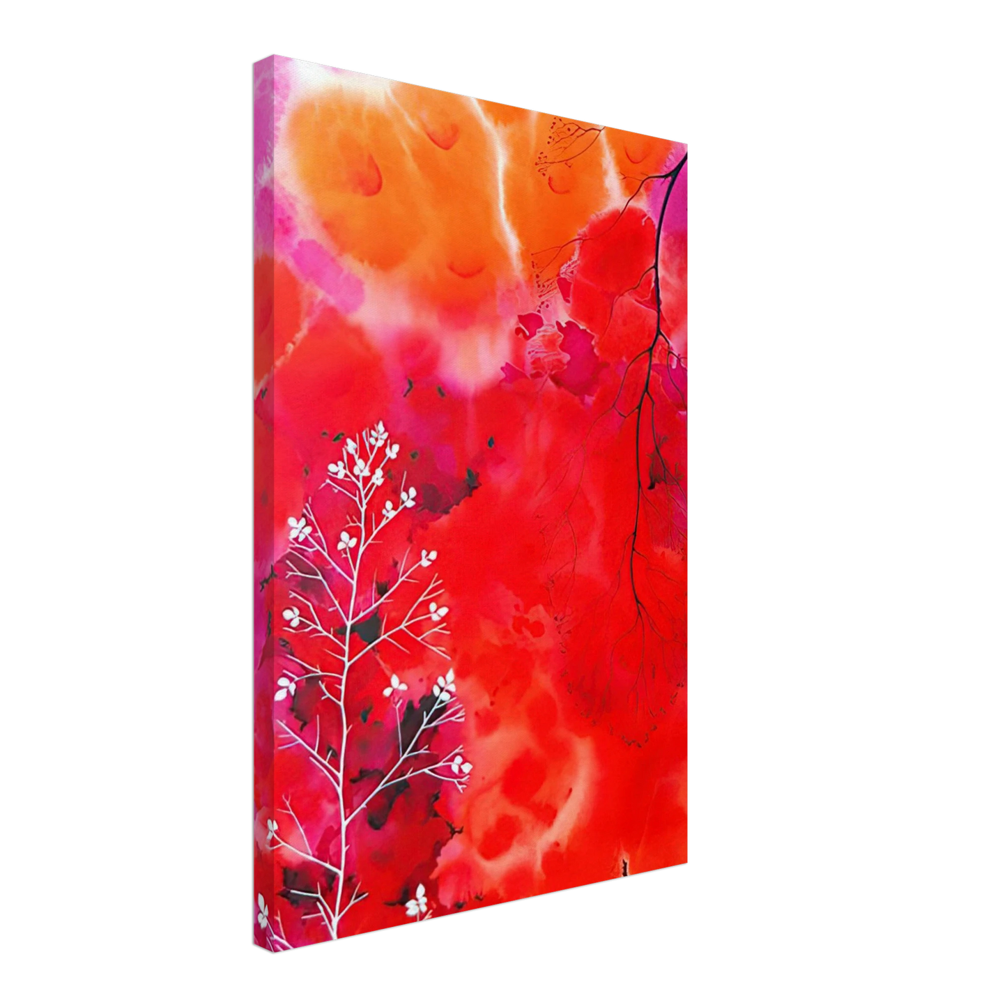 Eyvind Earle - Flower Fantasy Canvas - 70x100 cm / 28x40 inches-canvas