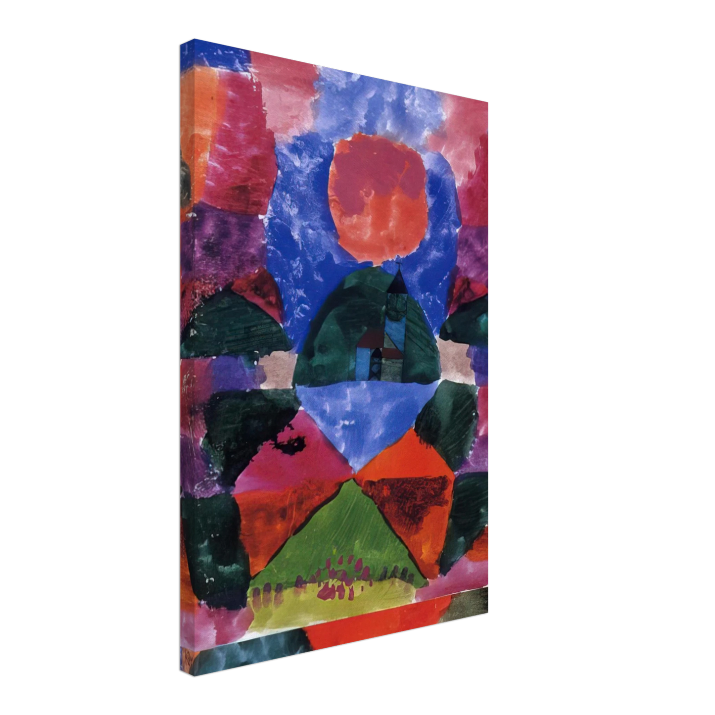 Paul Klee - A PRESSURE OF TEGERNSEE 1919 Canvas - 70x100 cm / 28x40 inches-canvas