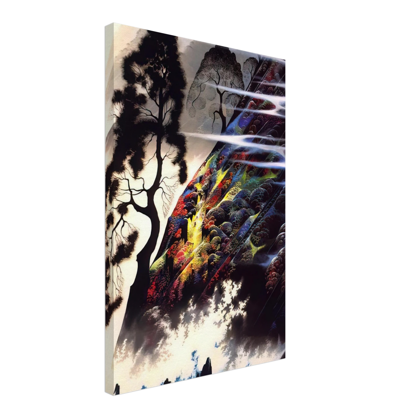 Eyvind Earle - Radiant Splendor Canvas - 40x60 cm / 16x24 inches-canvas