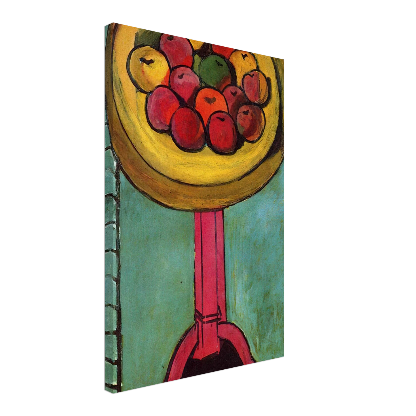 Henri Matisse - APPLES ON A TABLE GREEN BACKGROUND 1916 Canvas - 70x100 cm / 28x40 inches-canvas