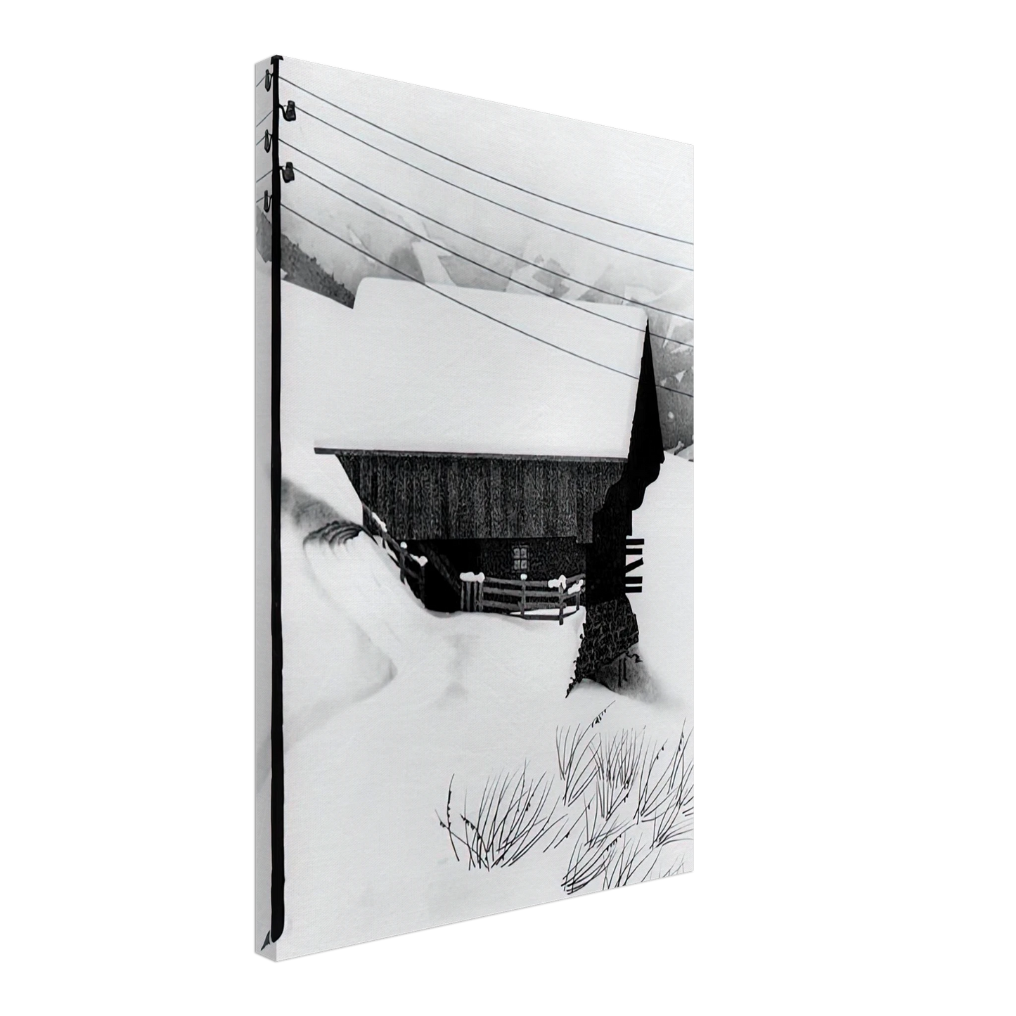 MC Escher - SNOW Canvas - 70x100 cm / 28x40 inches-canvas