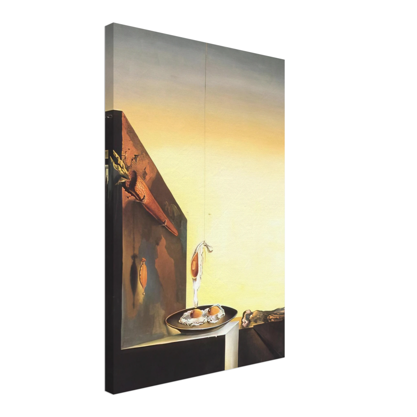 Salvador Dali - EGGS ON PLATE WITHOUT THE FLAT Canvas - 40x60 cm / 16x24 inches-canvas