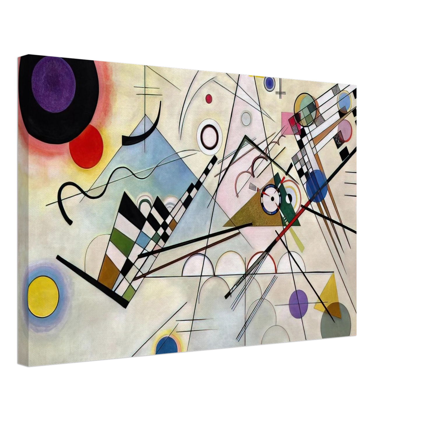 Wassily Kandinsky - COMPOSITION 8 1923 Canvas - 40x60 cm / 16x24 inches-canvas