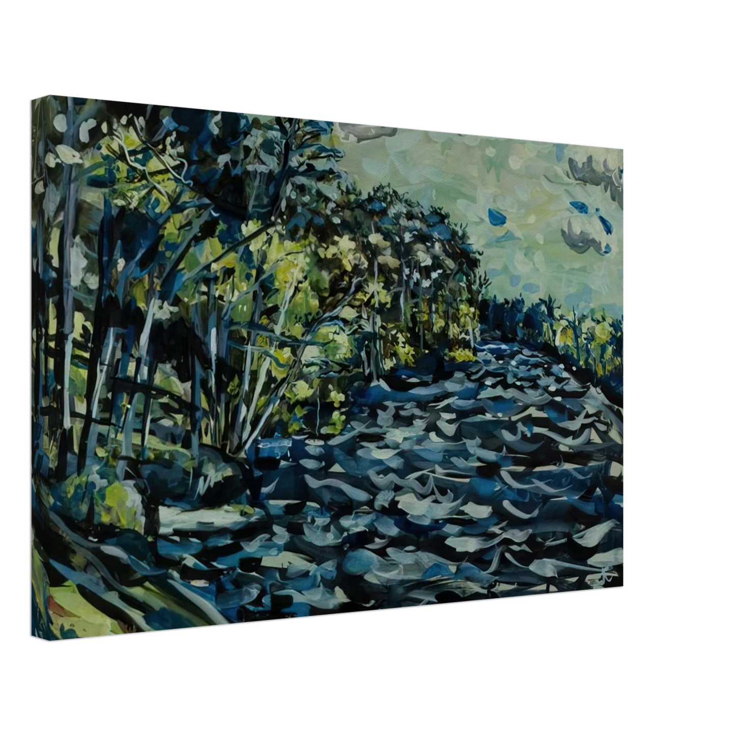 Ivan Albright - ST MARY S BLACK RIVER IS BLUE GEORGIA 1964 Canvas - 70x100 cm / 28x40 inches-canvas