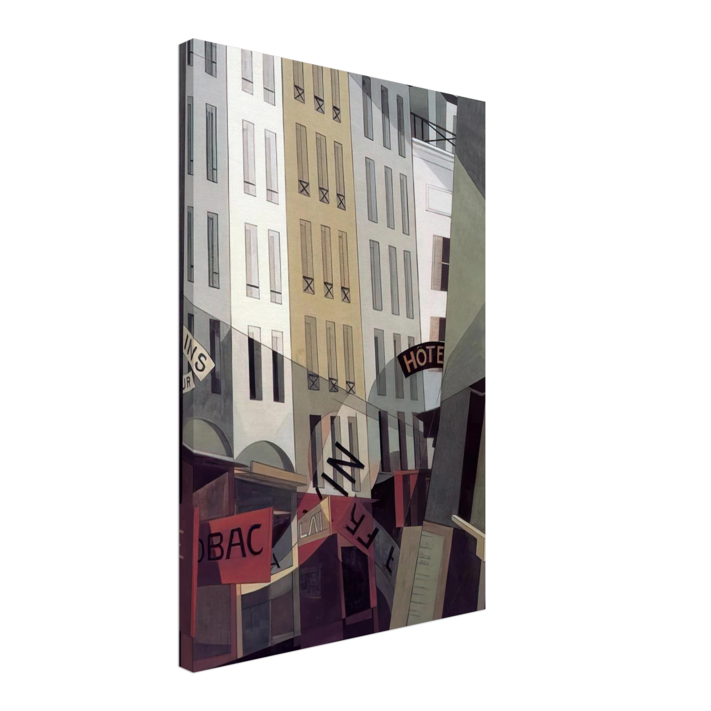 Charles Demuth - Rue du Singe Qui Peche - 1921 Canvas - 70x100 cm / 28x40 inches-canvas