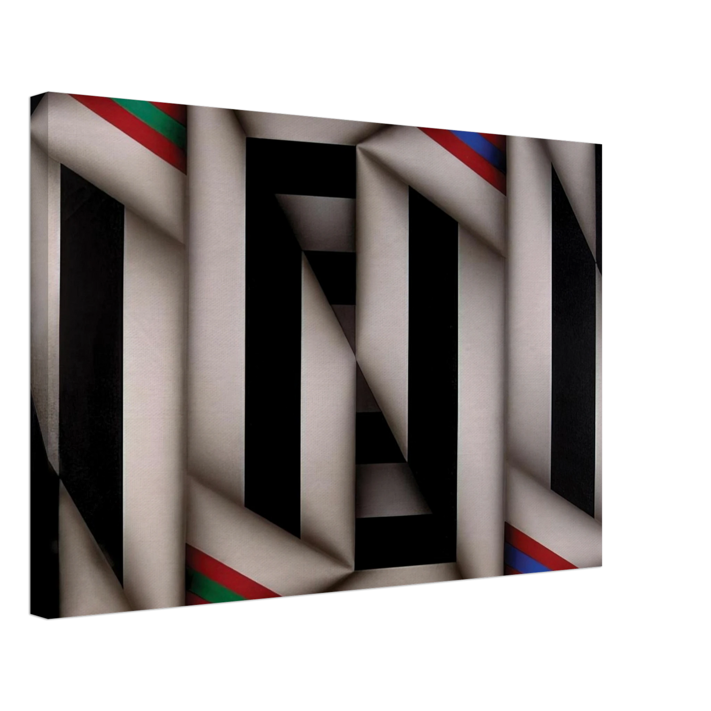 Omar Rayo - Omelemo II - 1981 Canvas - 70x100 cm / 28x40 inches-canvas