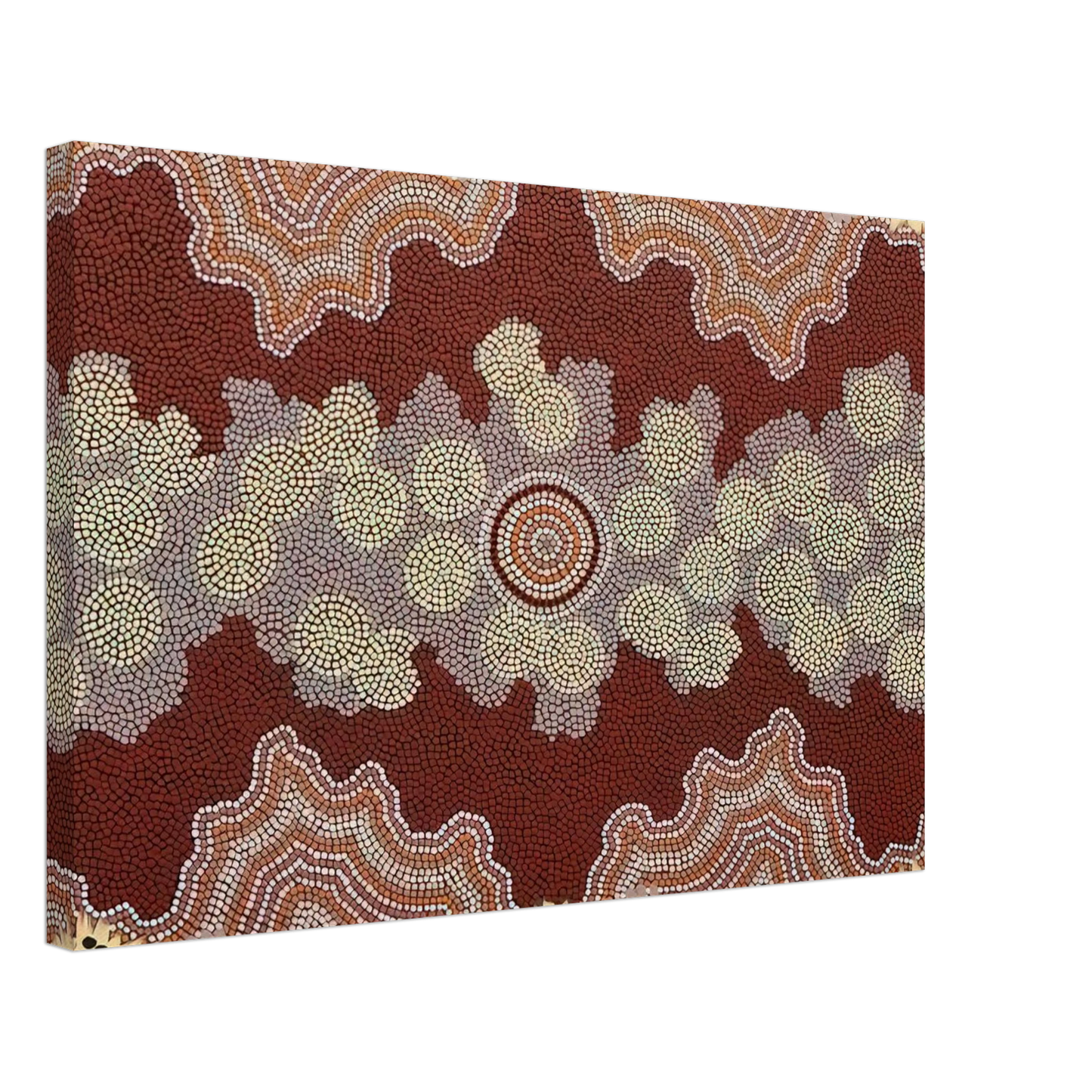 Clifford Possum Tjapaltjarri - Malaka Honey Ant Dreaming - 1992 Canvas - 70x100 cm / 28x40 inches-canvas