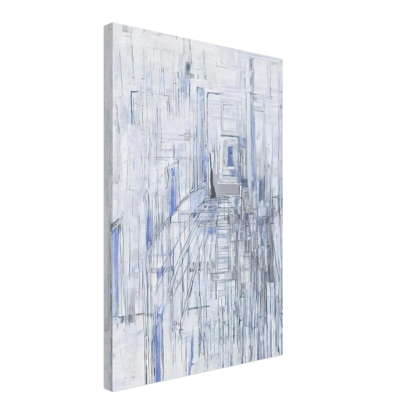 Maria Helena Vieira da Silva - Passage of the Mirrors - 1981 Canvas - 40x60 cm / 16x24 inches-canvas