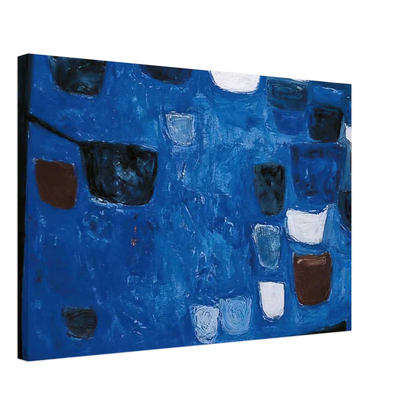 William Scott - Blue Still Life - 1957 Canvas - 70x100 cm / 28x40 inches-canvas