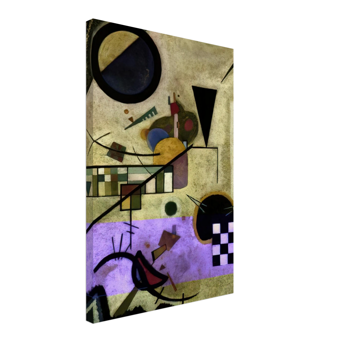 Wassily Kandinsky - CONTRASTING SOUNDS 1924 Canvas - 70x100 cm / 28x40 inches-canvas