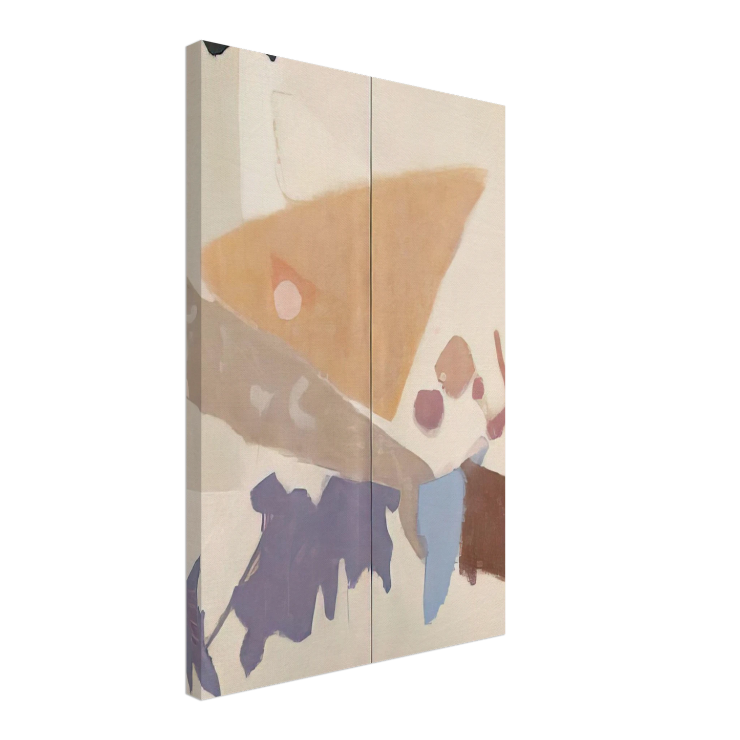 Kenzo Okada - Screen I diptych - 1955 Canvas - 40x60 cm / 16x24 inches-canvas