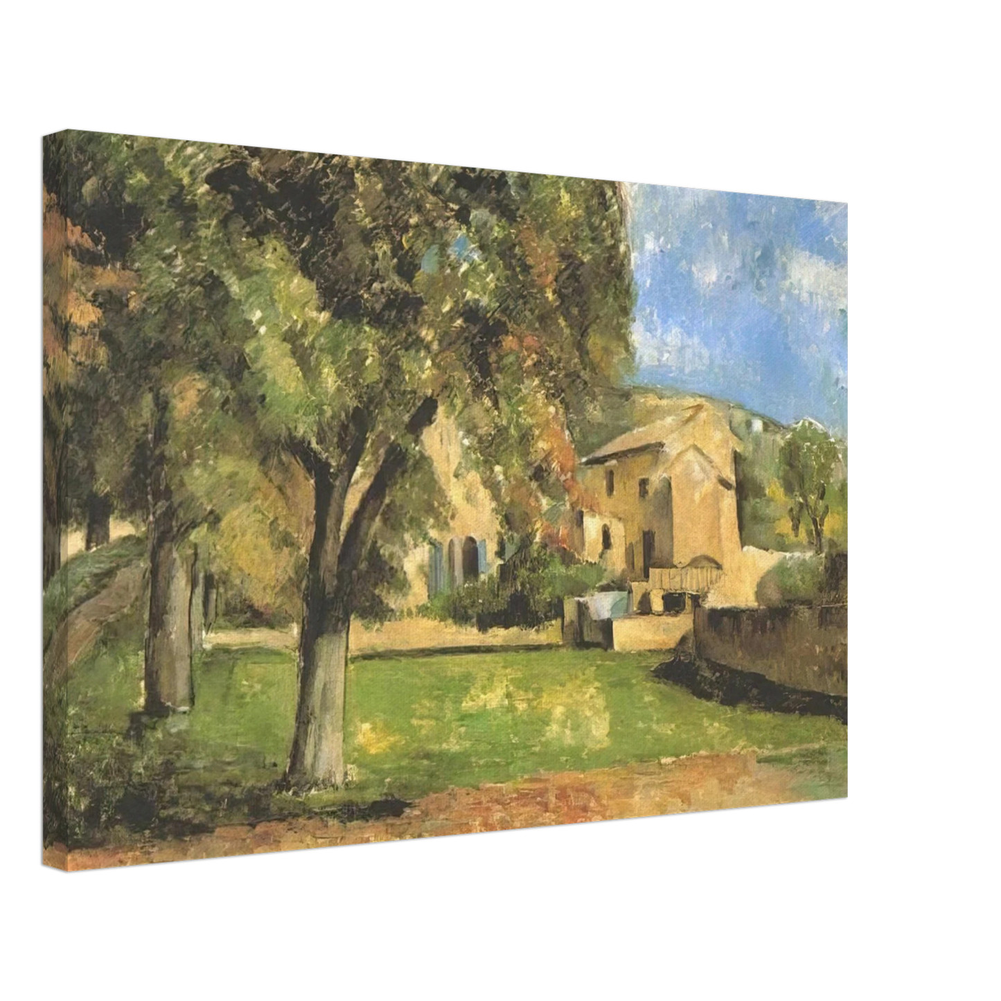 Paul Cezanne - Horse-chestnut-trees in Jas de Bouffan Canvas - 40x60 cm / 16x24 inches-canvas