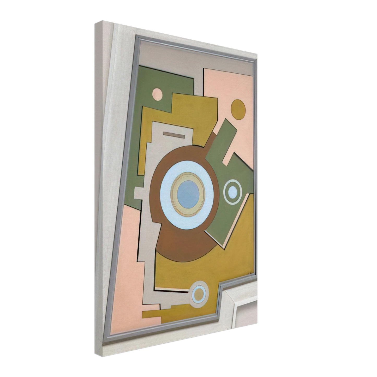 Carmelo Arden Quin - Blue Circle - 1947 Canvas - 70x100 cm / 28x40 inches-canvas