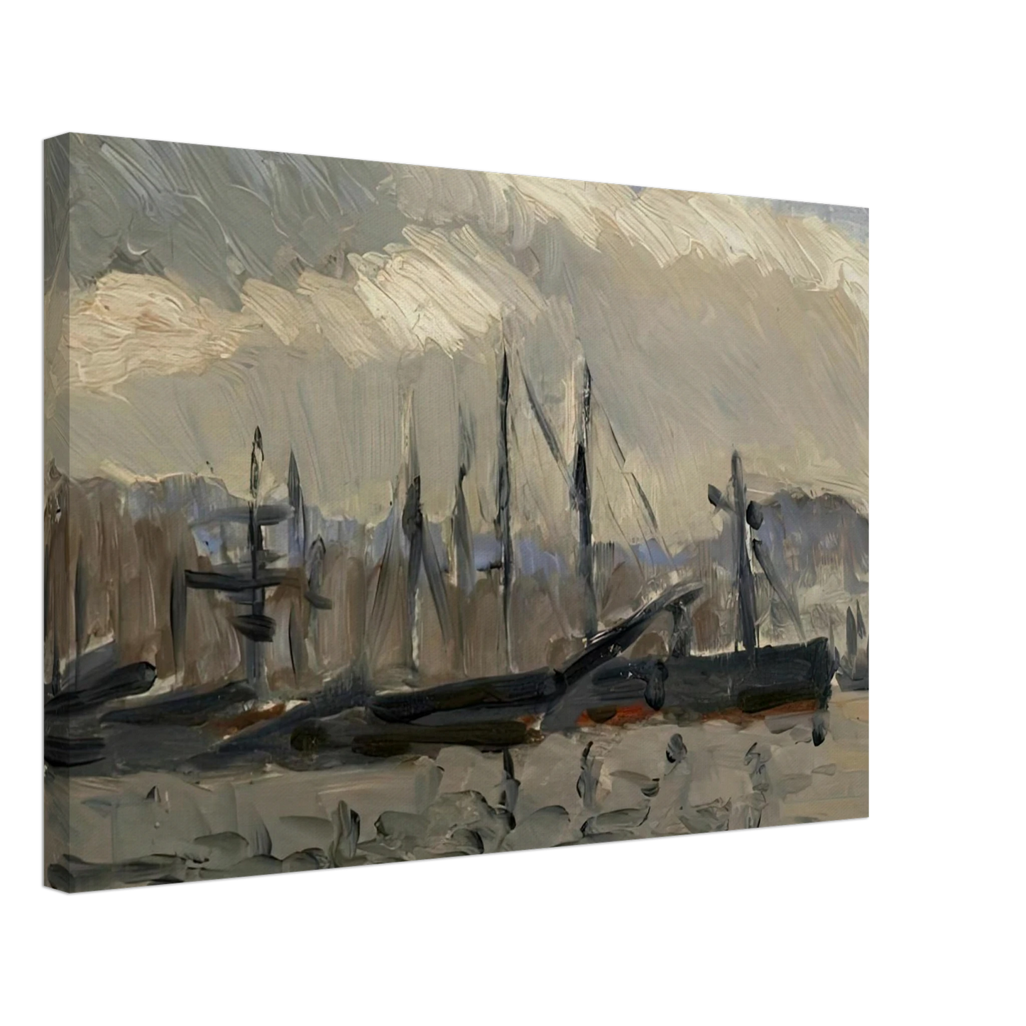 Henri Matisse - PORT DE CHERBOURG 1918 Canvas - 40x60 cm / 16x24 inches-canvas