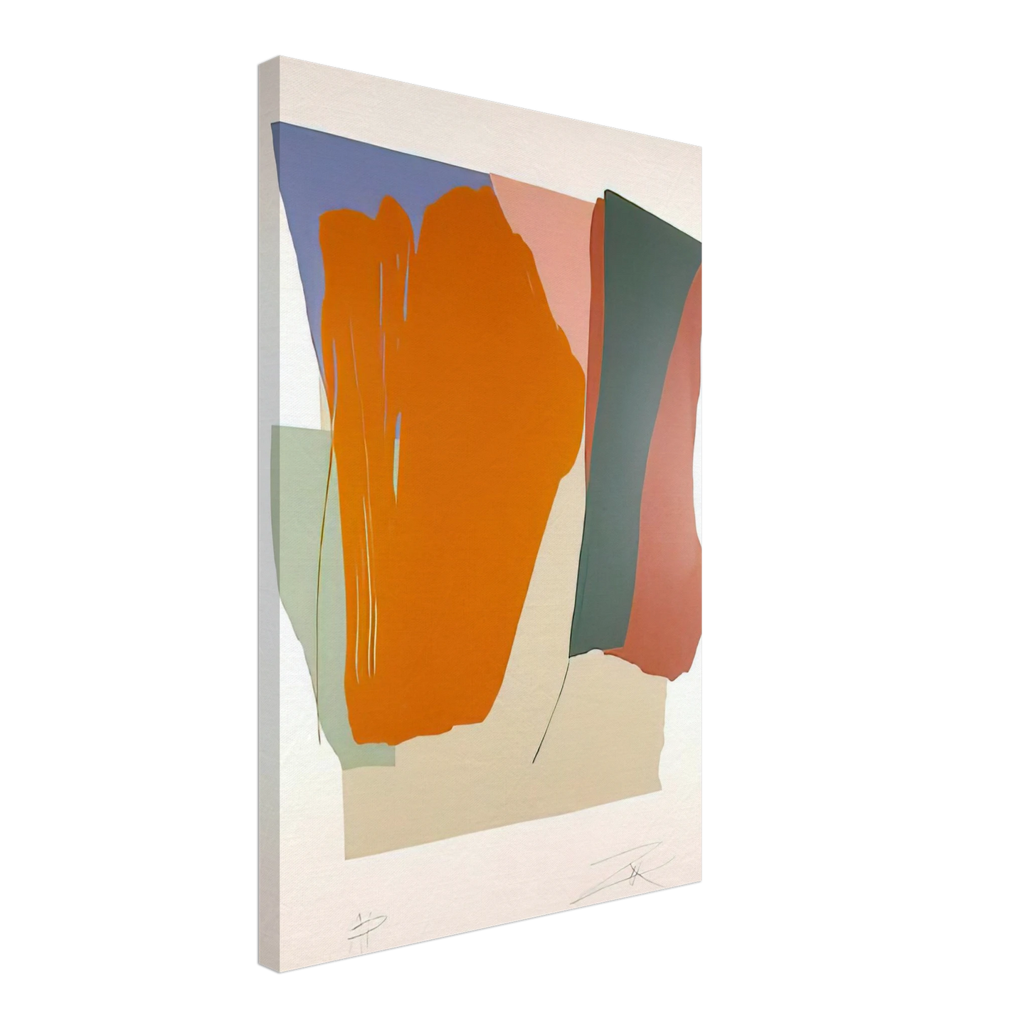 Larry Zox - Untitled 8 - 1979 Canvas - 40x60 cm / 16x24 inches-canvas