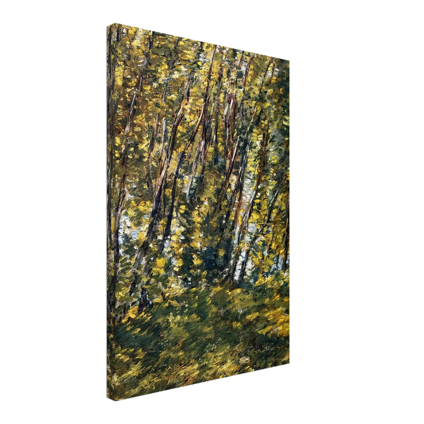 Childe Hassam - Nude in Sunlilt Wood Canvas - 70x100 cm / 28x40 inches-canvas