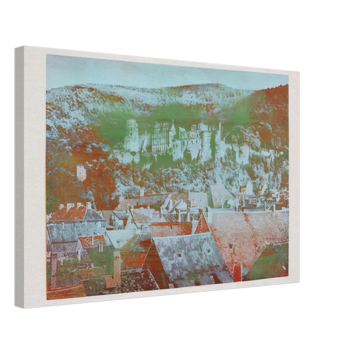 Dieter Roth - Heidelberg - 1970 Canvas - 40x60 cm / 16x24 inches-canvas