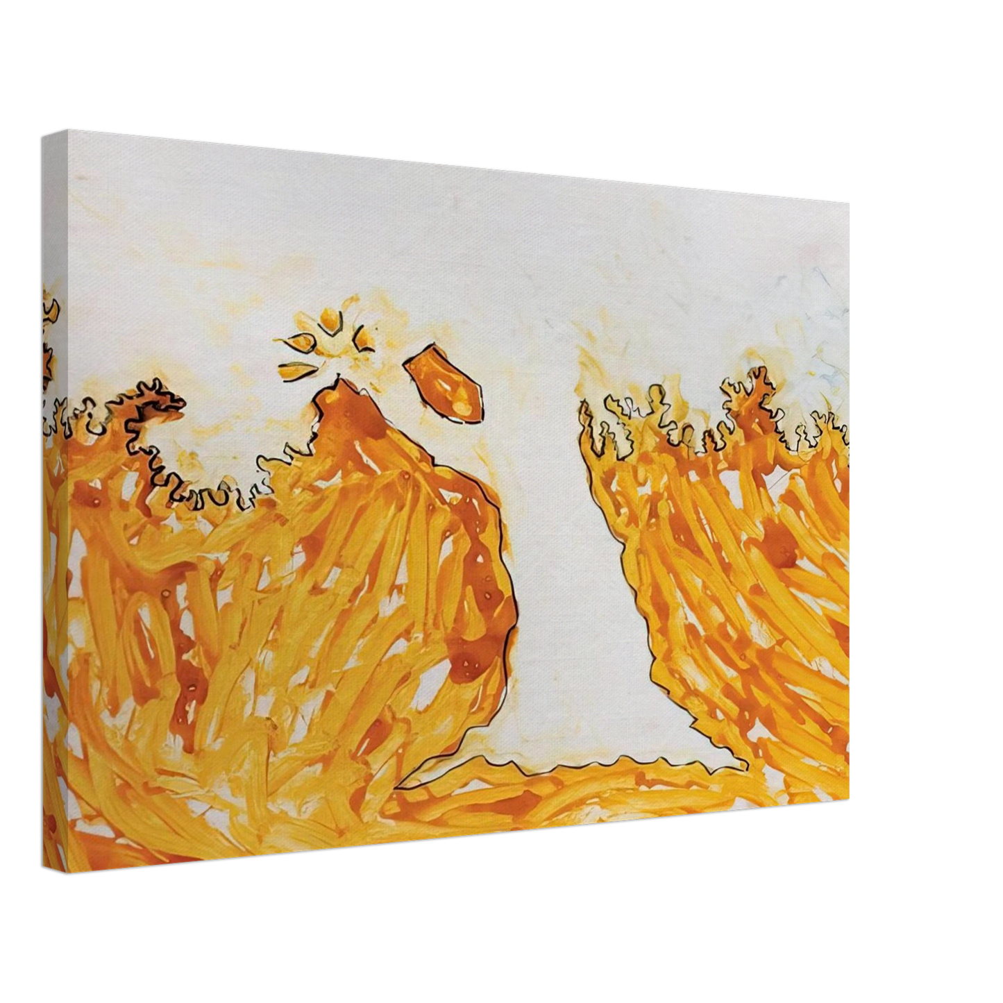 Mario Schifano - L'arbre en automne - Art Informel Canvas - 40x60 cm / 16x24 inches-canvas