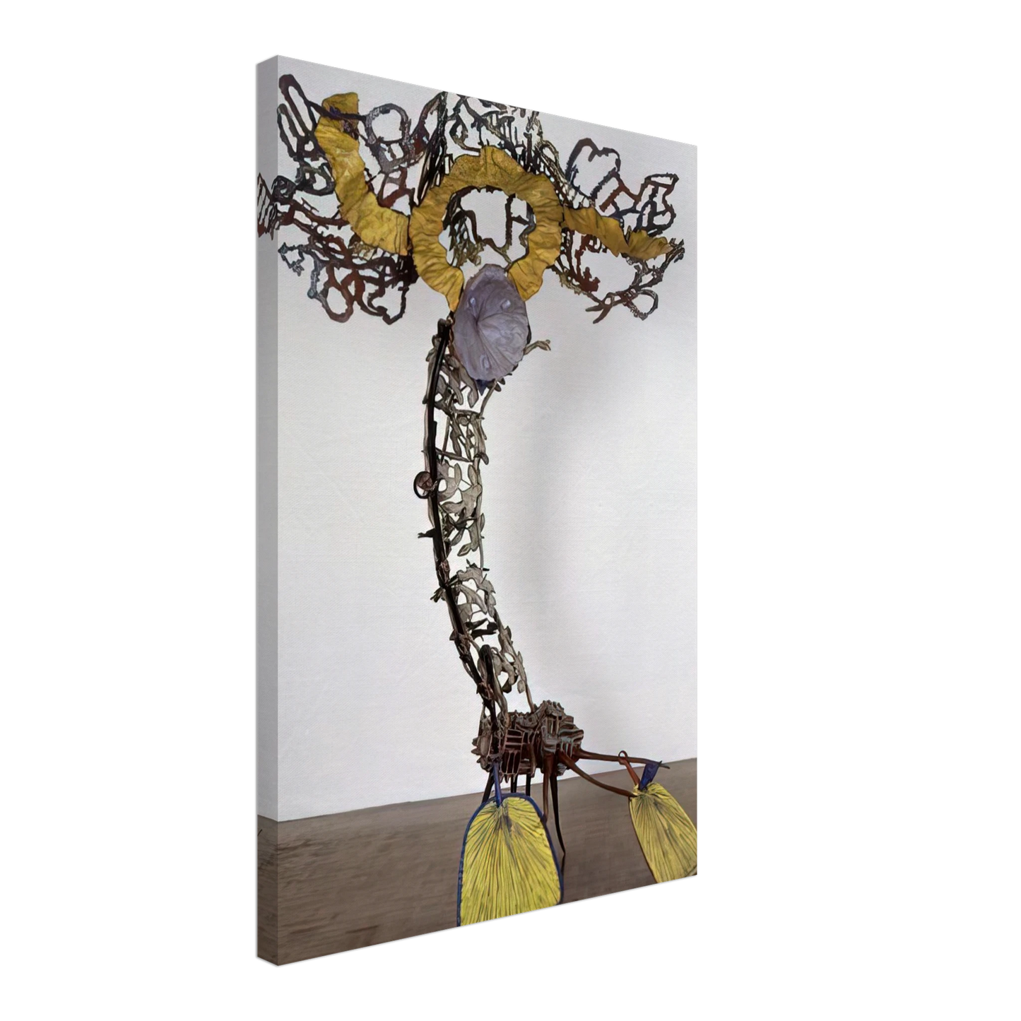 Nancy Graves - Cantileve - 1983 Canvas - 40x60 cm / 16x24 inches-canvas