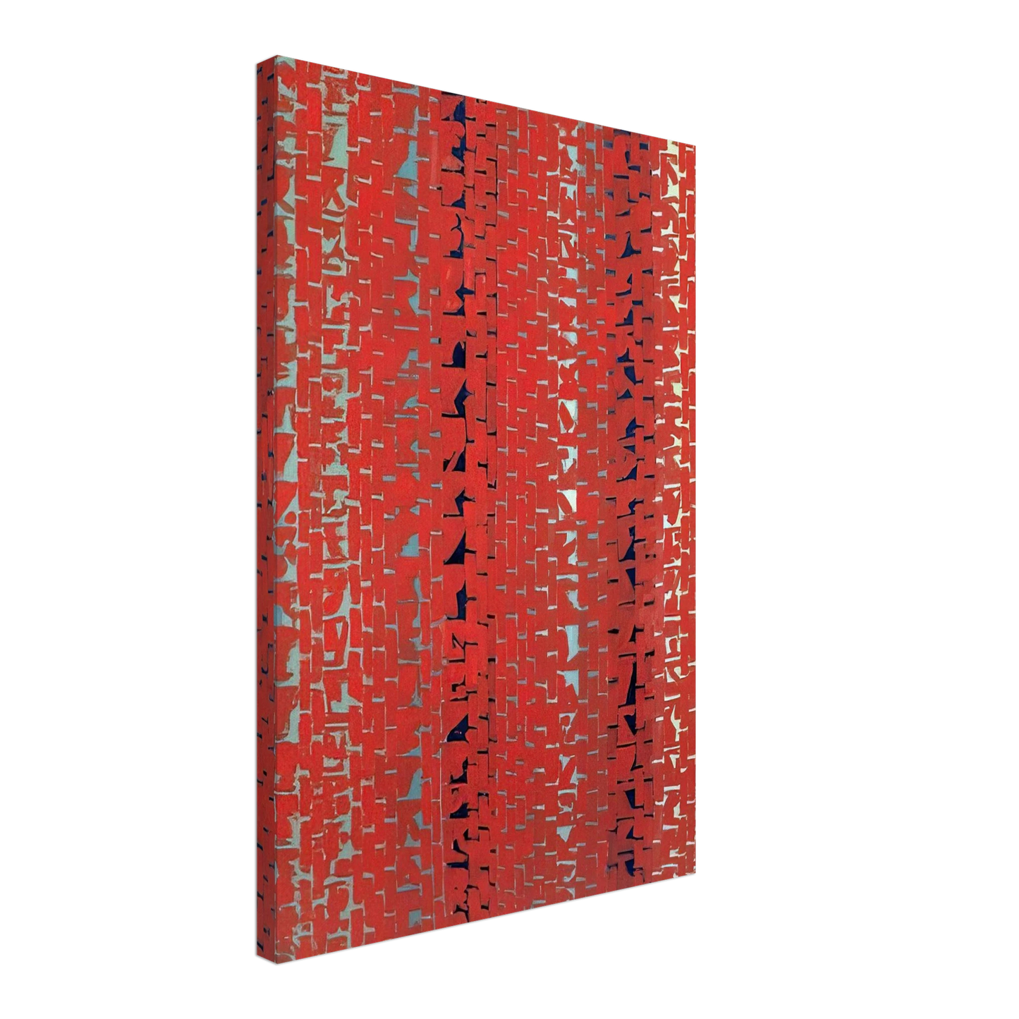 Alma Woodsey Thomas - RED SUNSET OLD POND CONCERTO 1972 Canvas - 70x100 cm / 28x40 inches-canvas