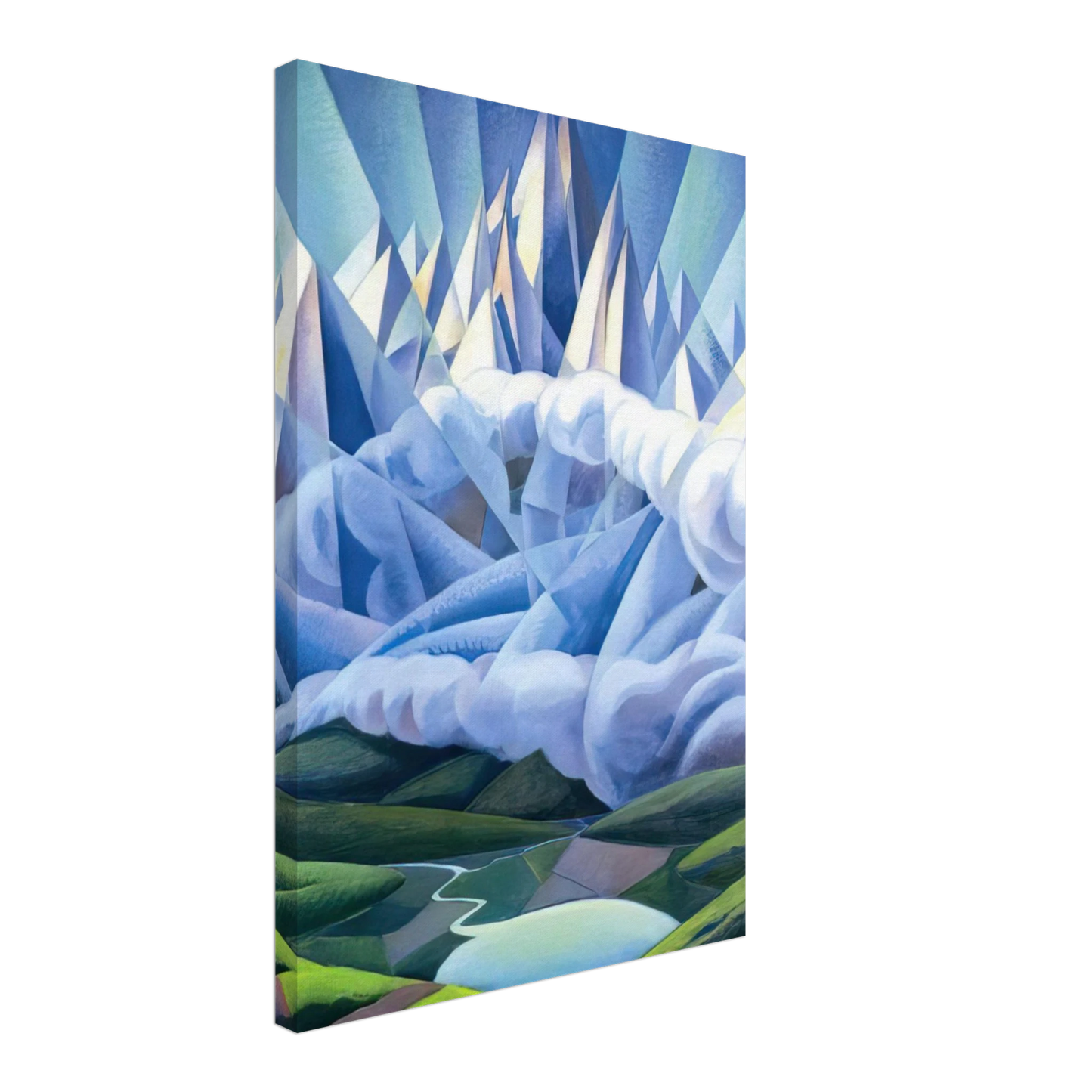 Gerardo Dottori - Forme ascenzionali o Forze ascenzionali - 1930 Canvas - 40x60 cm / 16x24 inches-canvas