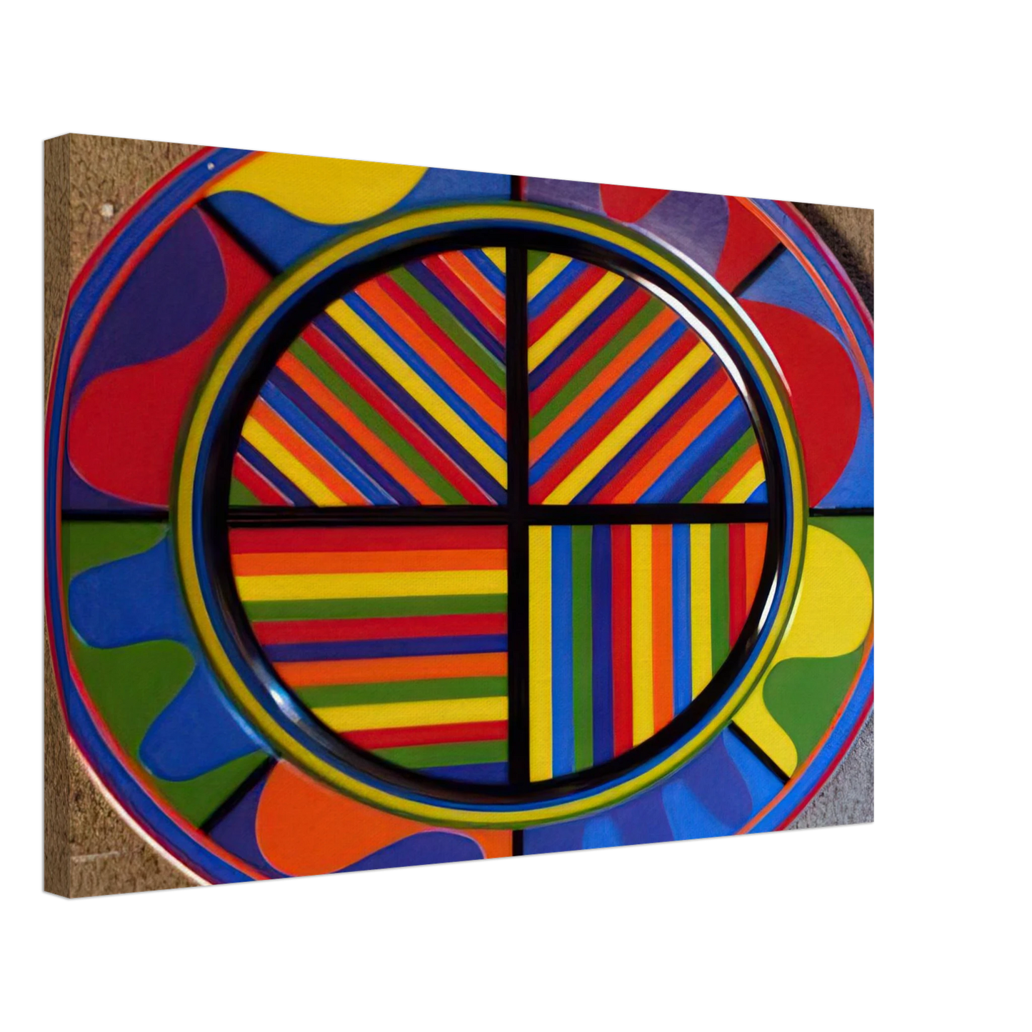 Sol LeWitt - Lines in Four Directions Canvas - 70x100 cm / 28x40 inches-canvas