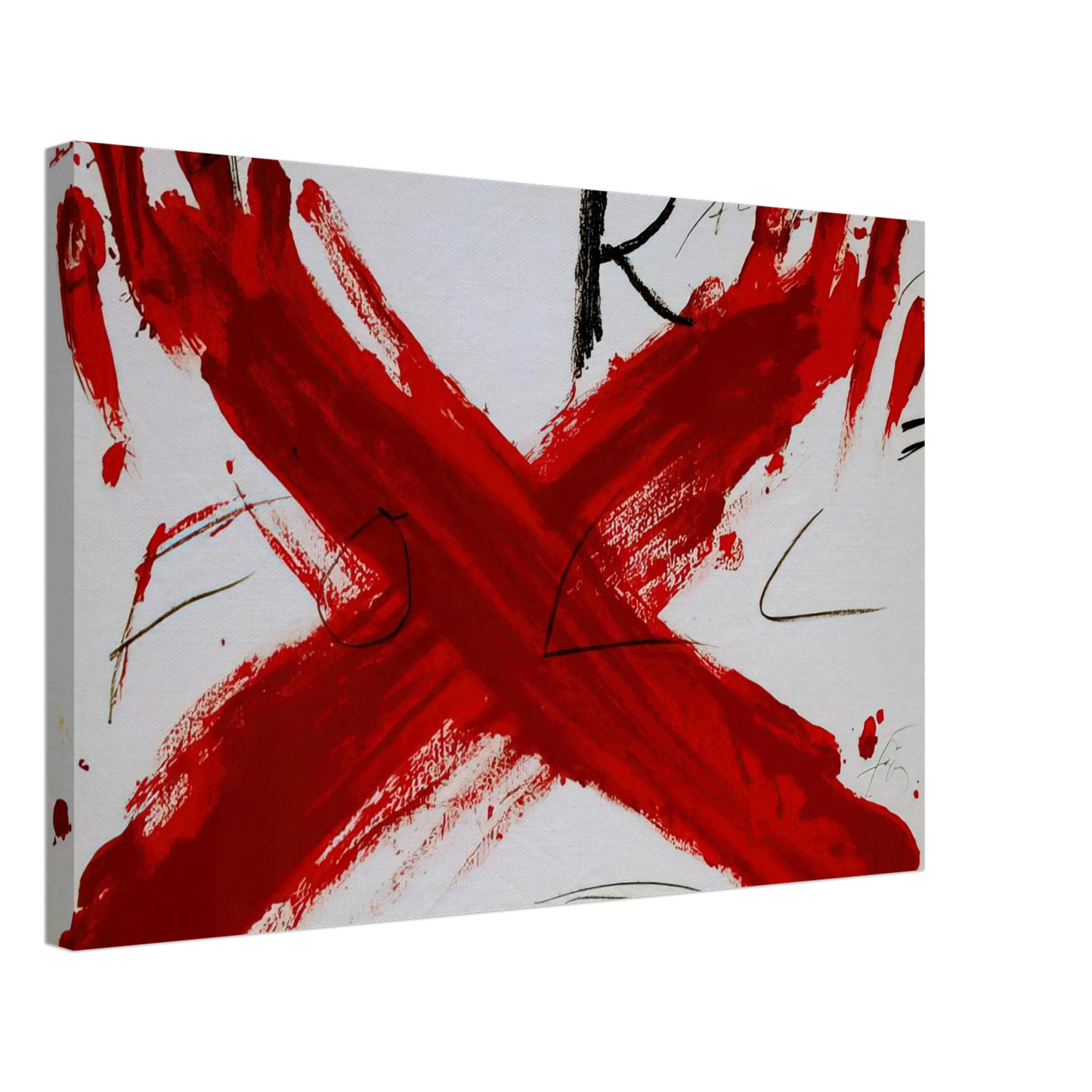 Antoni Tapies - FOLL 1973 Canvas - 40x60 cm / 16x24 inches-canvas