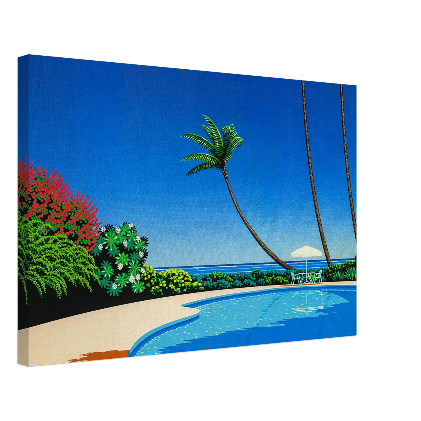 Hiroshi Nagai - Shade of Palm Grove II Canvas - 40x60 cm / 16x24 inches-canvas