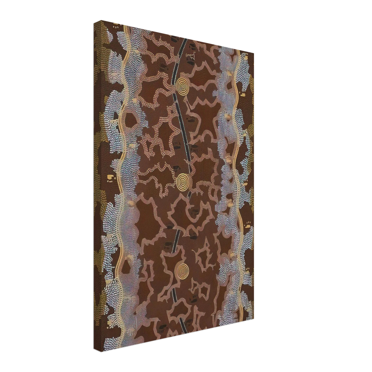 Clifford Possum Tjapaltjarri - Possum Dreaming at Napperby - 1979 Canvas - 40x60 cm / 16x24 inches-canvas