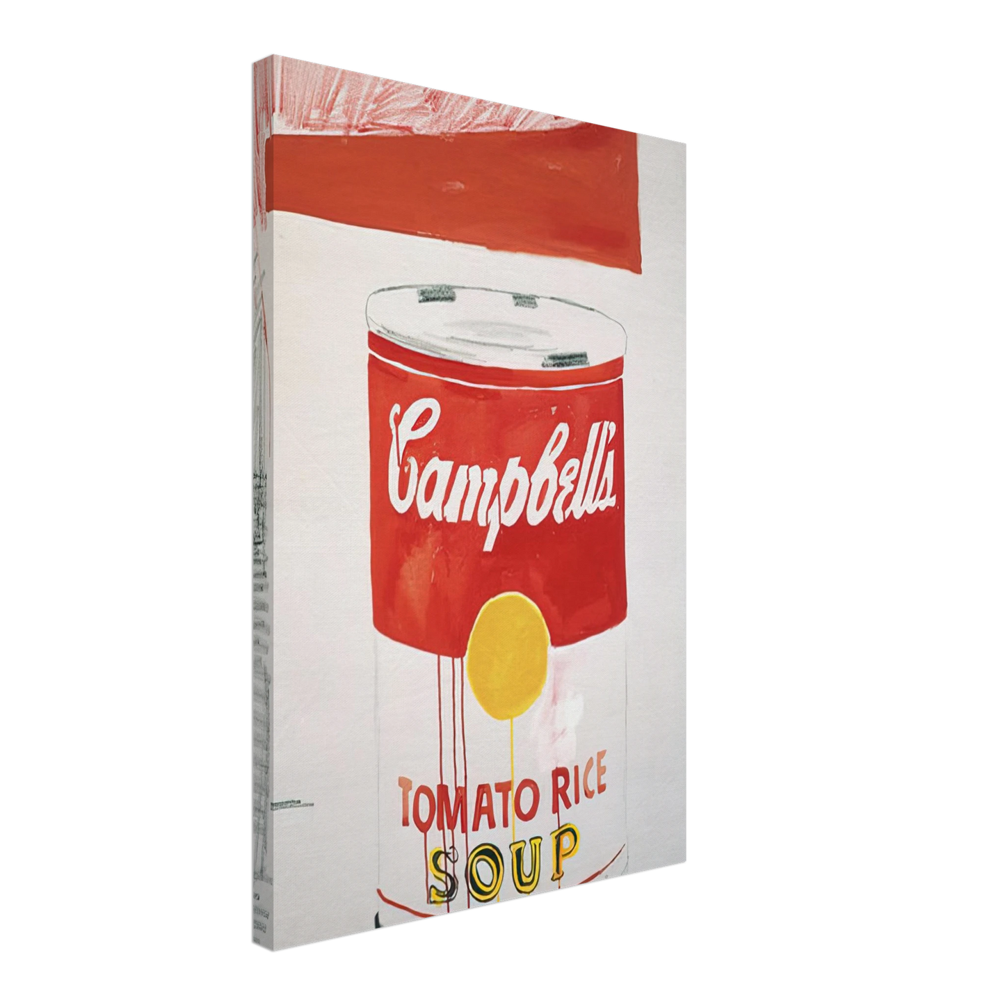 Andy Warhol - Campbell's Soup Can Tomato Rice Canvas - 70x100 cm / 28x40 inches-canvas