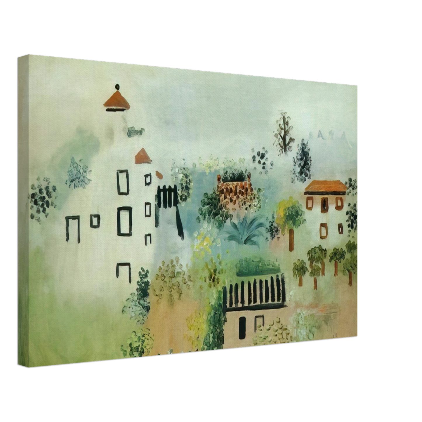 Hans Hofmann - Landscape Canvas - 40x60 cm / 16x24 inches-canvas