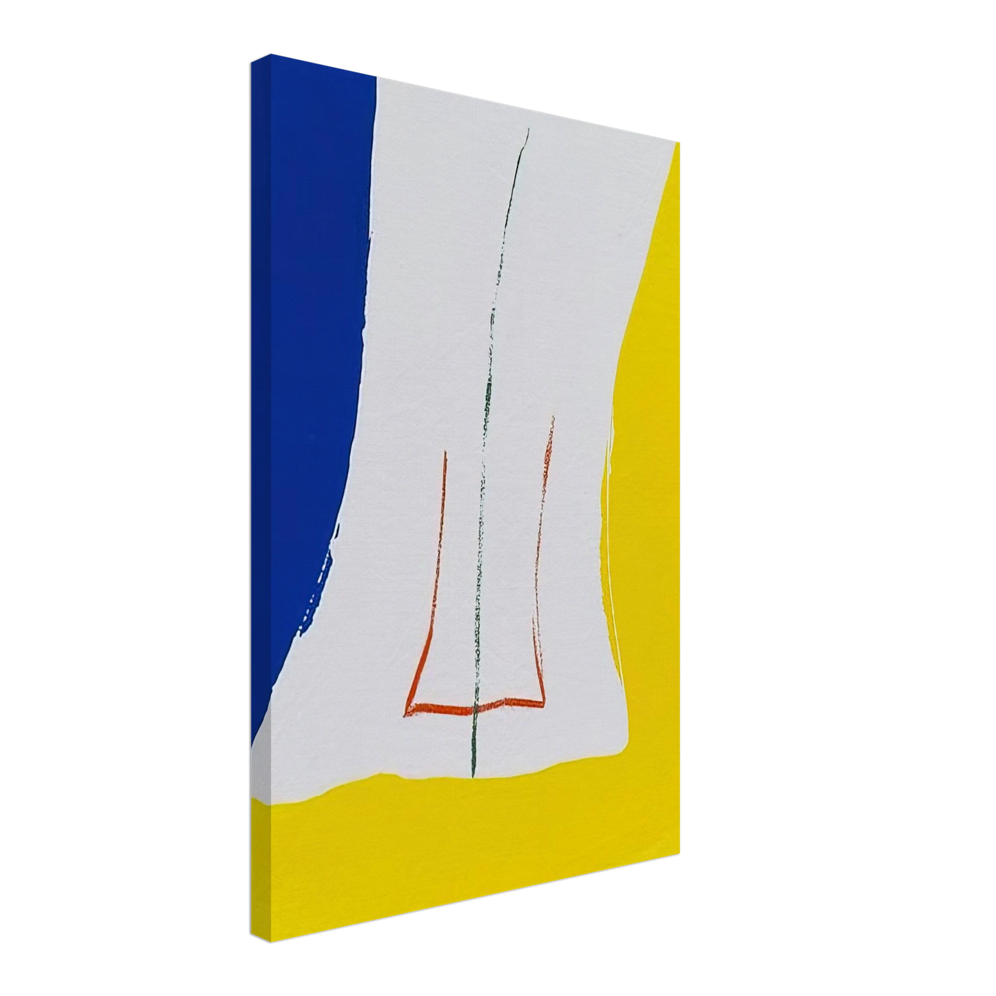 Helen Frankenthaler - Sun Corner - 1968 Canvas - 40x60 cm / 16x24 inches-canvas