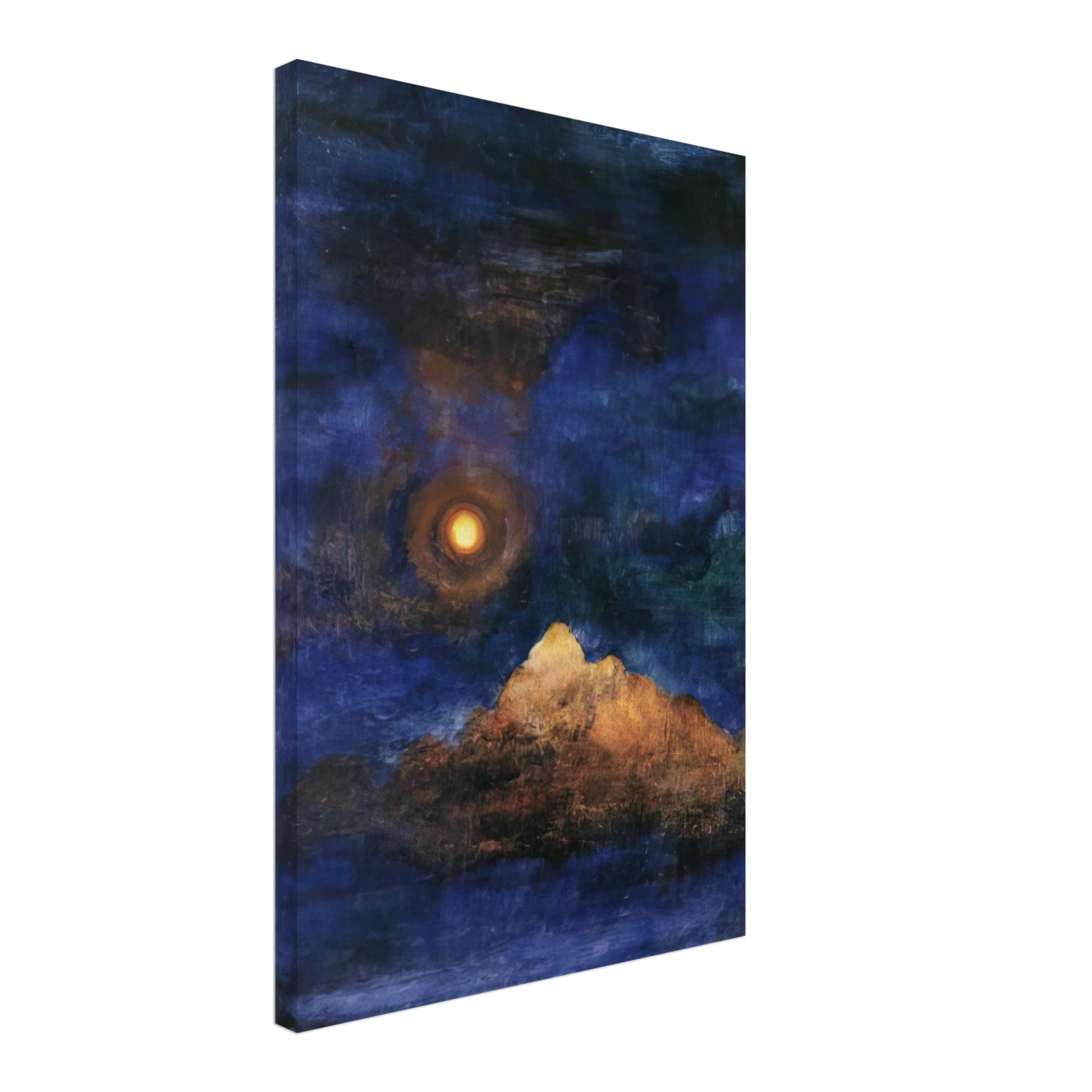 Julius Bissier - Concepimento nel cosmo - 1920 Canvas - 40x60 cm / 16x24 inches-canvas