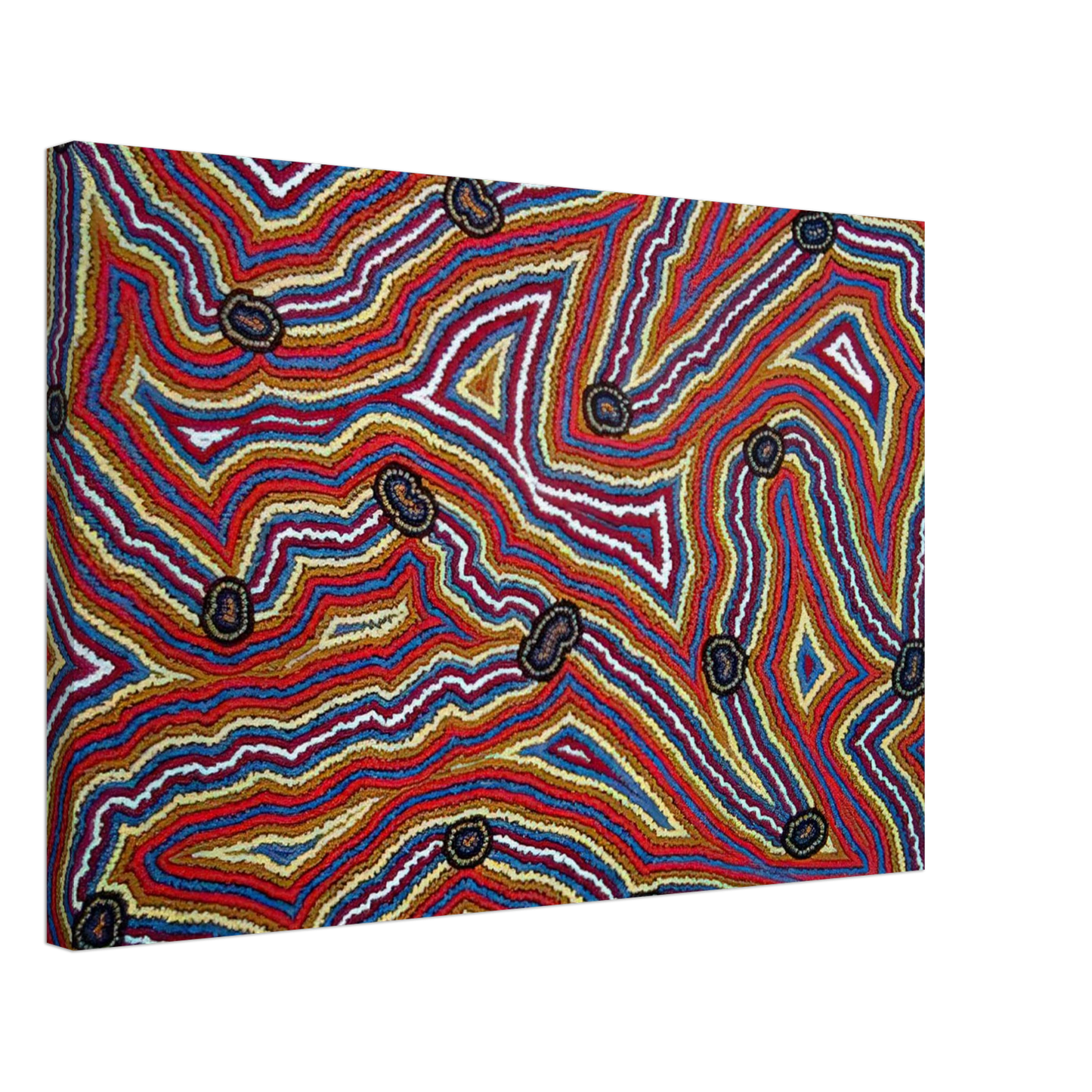 Clifford Possum Tjapaltjarri - Narripi Dreaming - 1992 Canvas - 70x100 cm / 28x40 inches-canvas