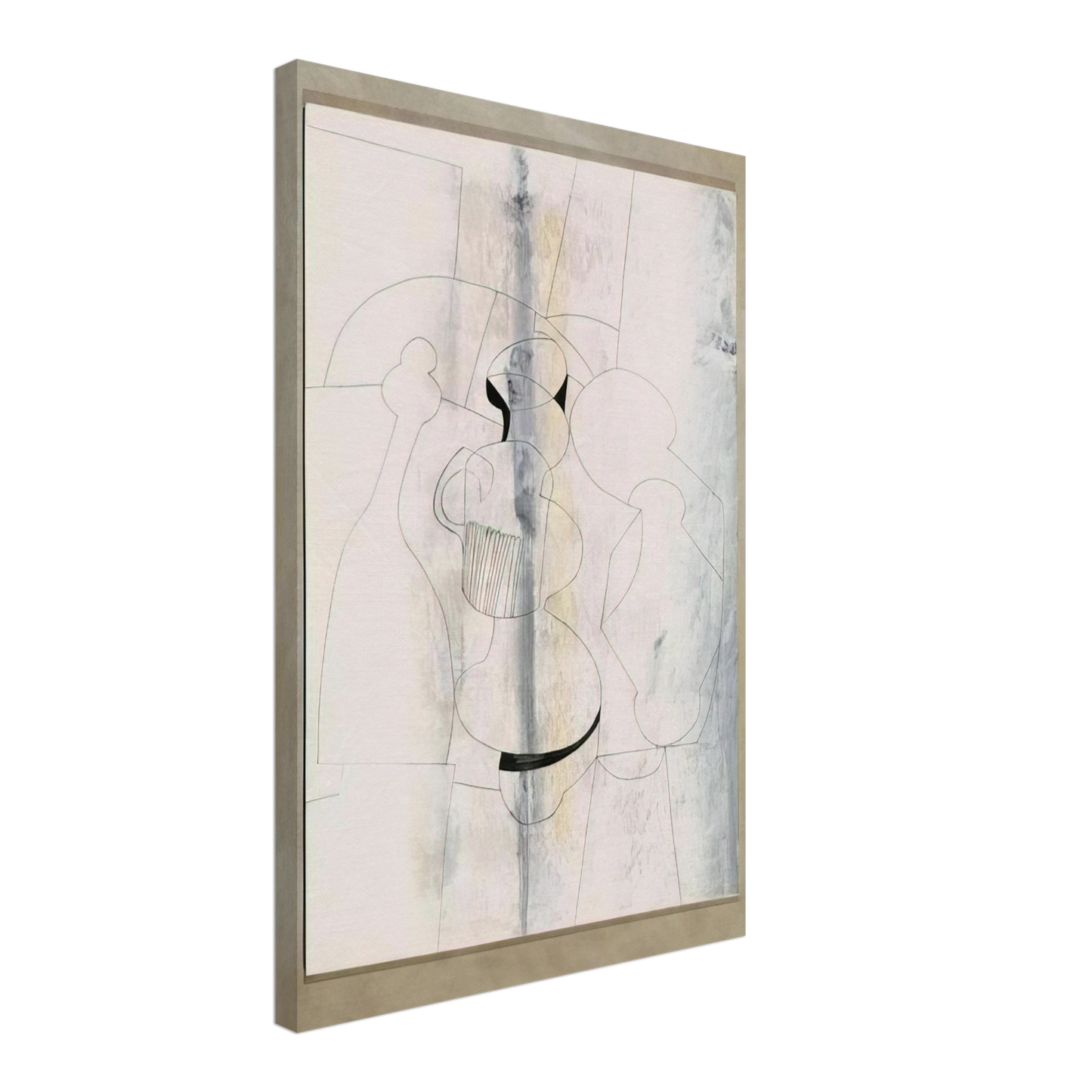 Ben Nicholson - 20 April 1979 vertical stripe - 1979 Canvas - 70x100 cm / 28x40 inches-canvas