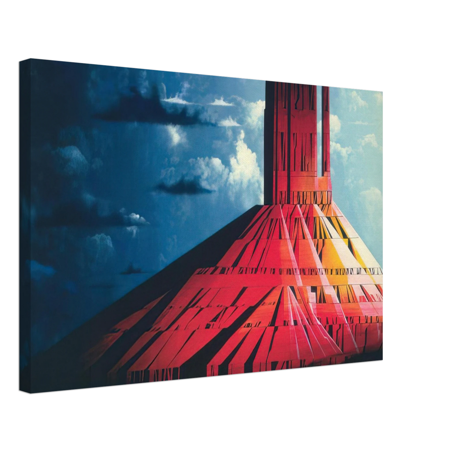 Eyvind Earle - Indian Lands Canvas - 40x60 cm / 16x24 inches-canvas