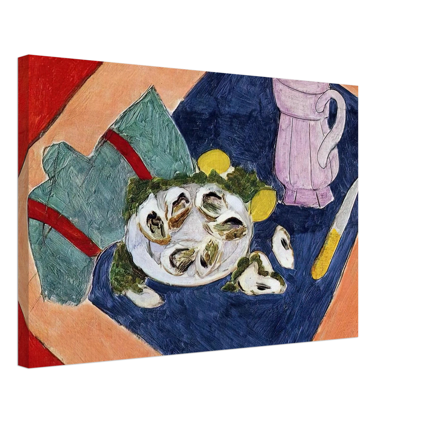 Henri Matisse - STILL LIFE WITH OYSTERS 1940 Canvas - 70x100 cm / 28x40 inches-canvas