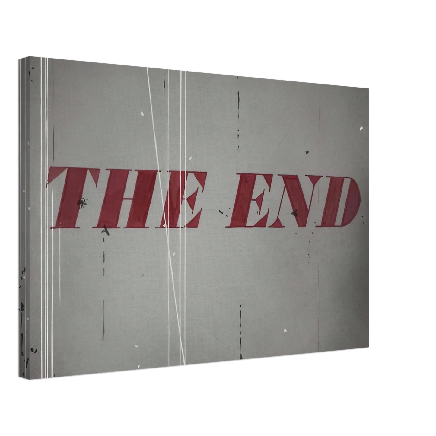 Edward Ruscha - THE END 1997 Canvas - 70x100 cm / 28x40 inches-canvas