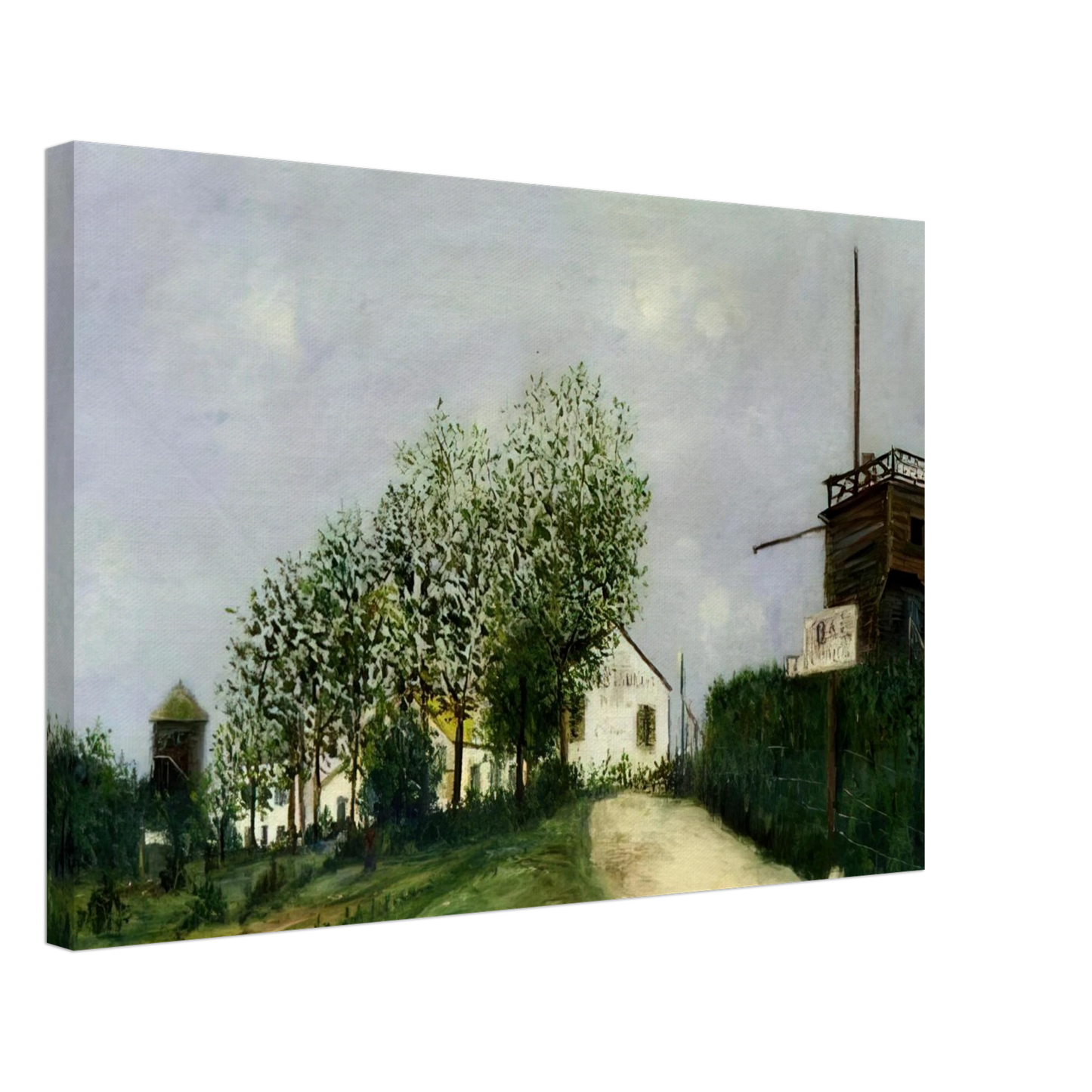 Maurice Utrillo - MOULIN IN SANNOIS Canvas - 70x100 cm / 28x40 inches-canvas
